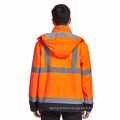 wholesale china factory direct bike safety jacket Men's high quality reflective softshell jacket